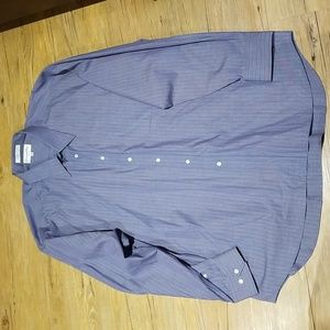 Christian Dior Slate blue w/variety of color pinstripes Like new condition sz 18